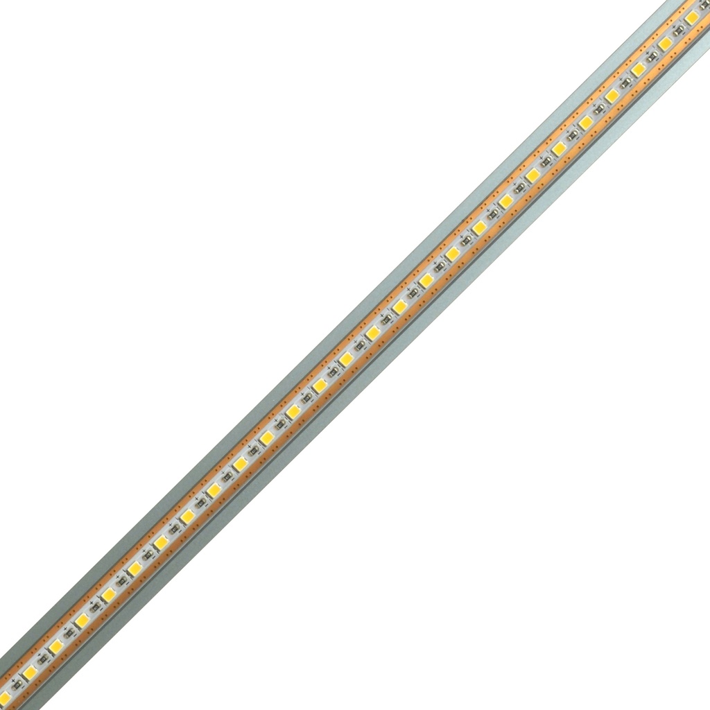 Moulure en aluminium avec diffuseur givré, 2.2 watts par pieds, modèle étroit encastrable
