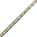 Moulure en aluminium avec diffuseur givré, 2.2 watts par pieds, modèle étroit encastrable