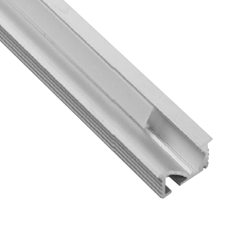 Moulure en aluminium, modèle encastrable à angle