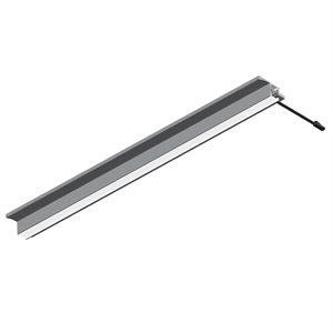 Moulure en aluminium avec diffuseur givré, éclairage haut et bas