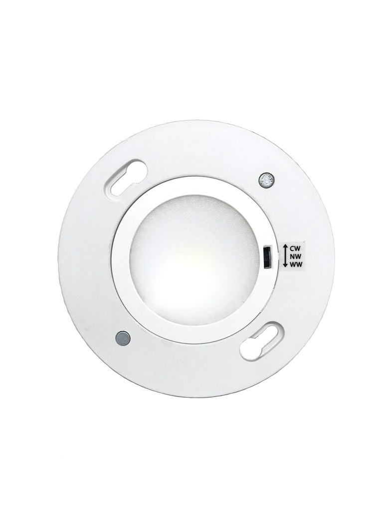 Rondelle série 310D, 3 watts, 24 volts, ajustable 3000K, 4000K et 5000K, connecteur dupont