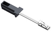 Connecteur avec interrupteur et bouchon de bout pour moulure 1210