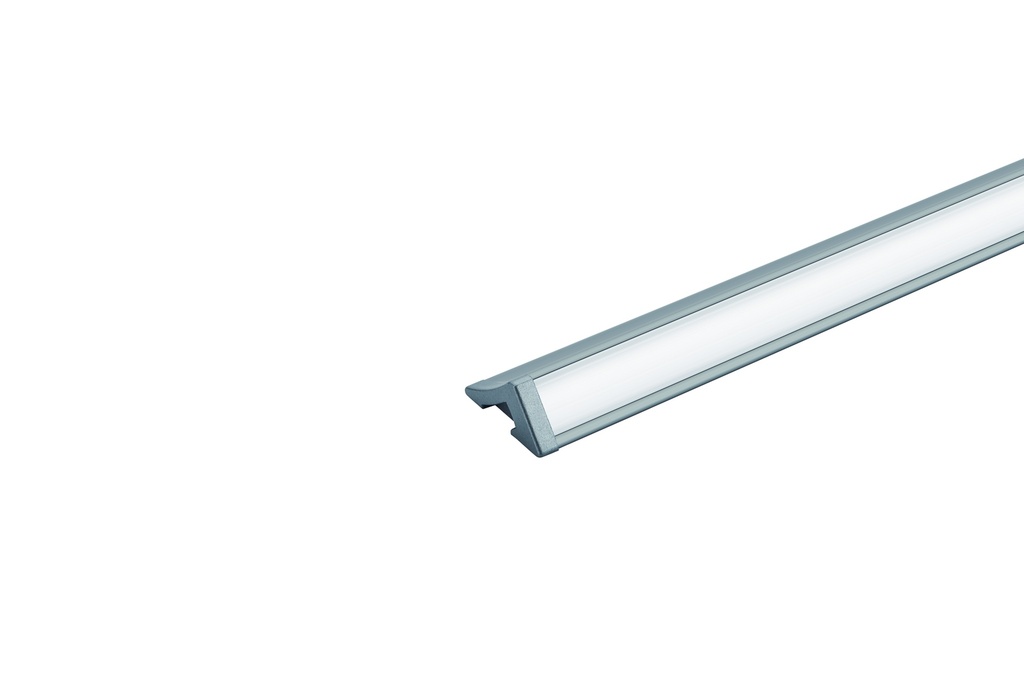 Moulure en aluminium, modèle à angle, 24 volts, sans soudure, finition gris foncé 