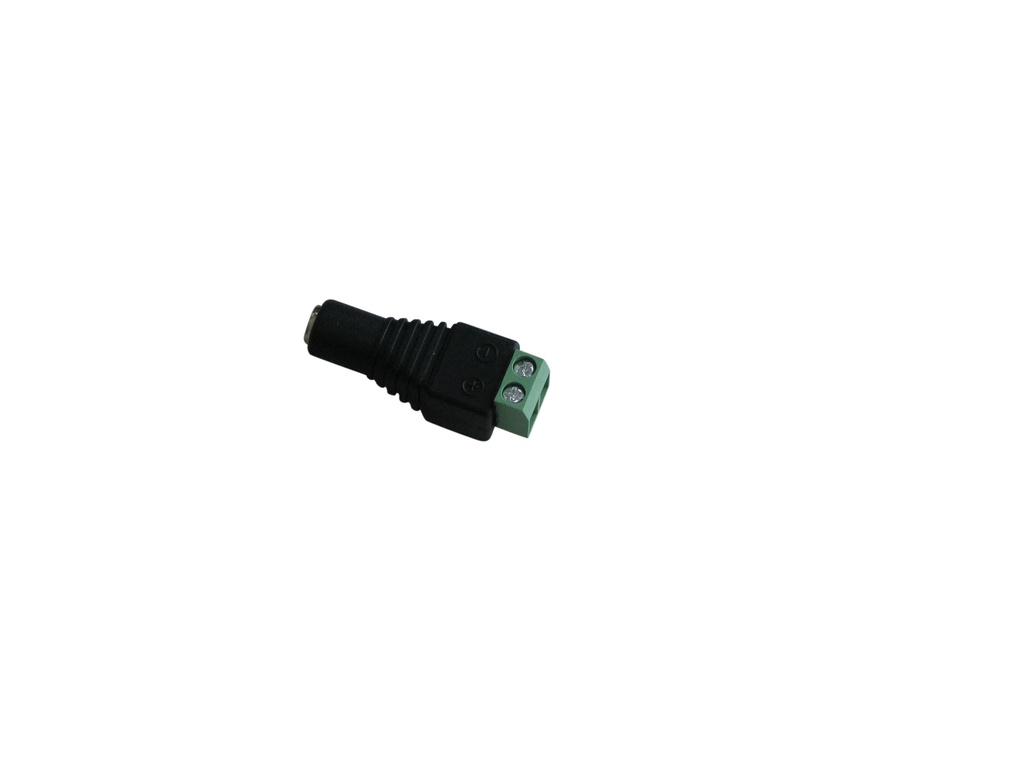 Connecteur DC rond femelle avec bornier à vis