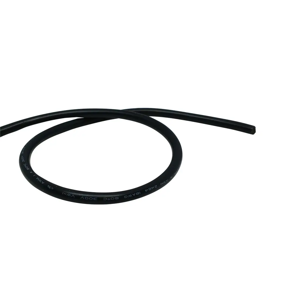 Fil basse tension, calibre 18, gaine noire