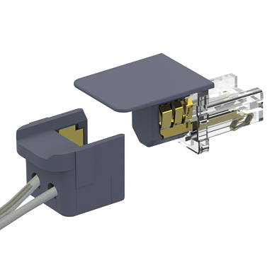 Connecteur amovible et bouchon pour moulure 1210