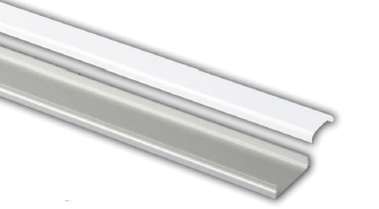 Moulure en aluminium avec diffuseur givré, modèle flexible