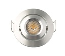 Encastré dirigeable DEL, finition aluminium, 3 watts, 60 degrés