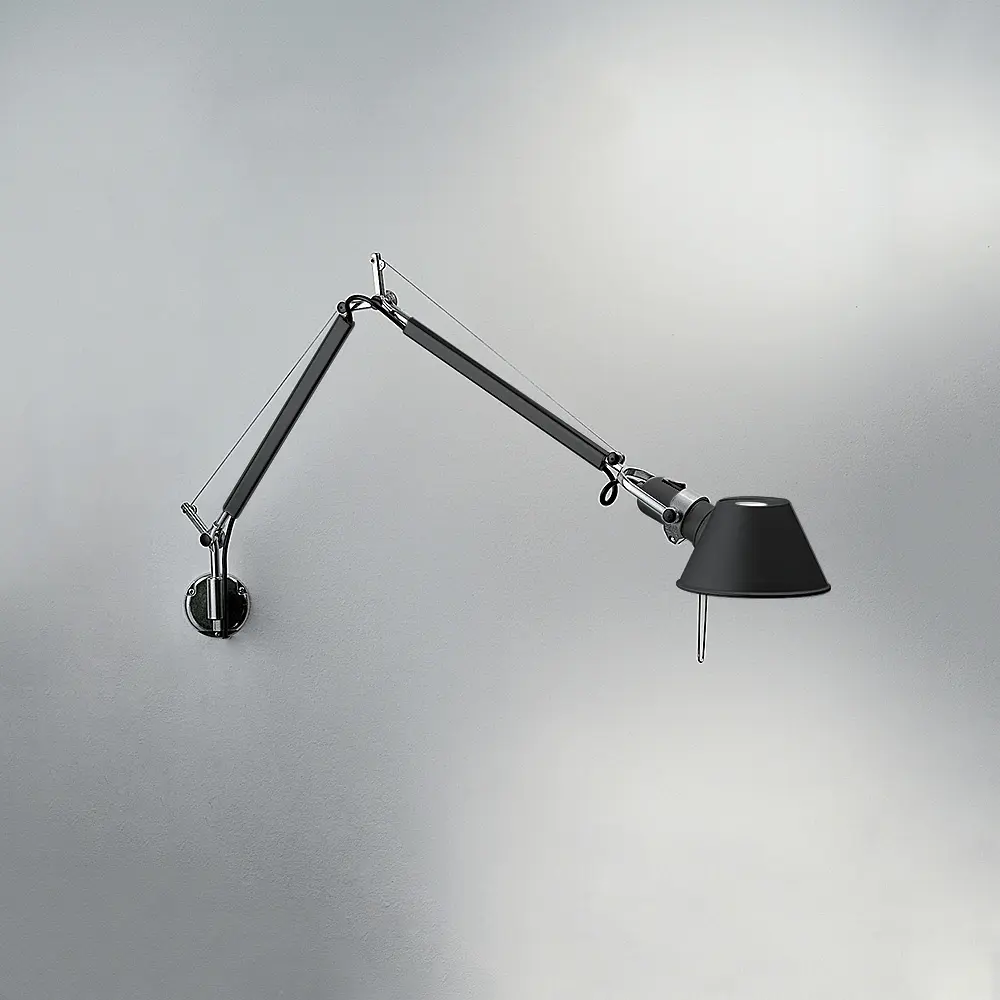 Lampe de lecture, finition noire, 1 X A19