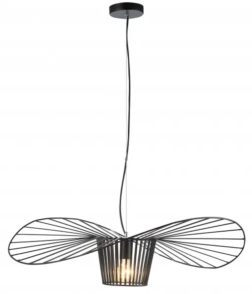 Luminaire suspendu DEL, 60 watts, 31.5'' de diamètre, finition noire