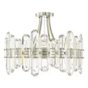 Luminaire suspendu, finition nickel poli, 4 X A19