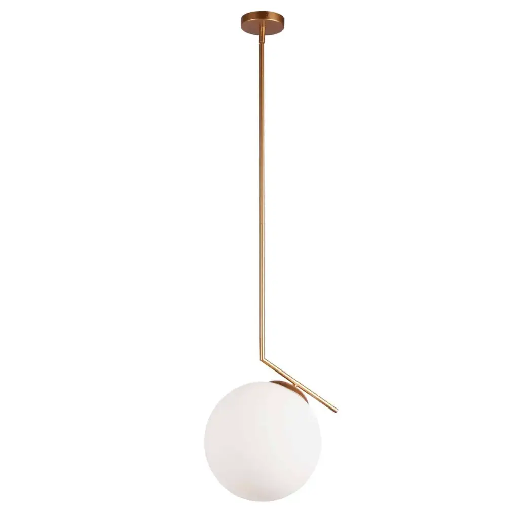 Luminaire suspendu, finition or, 1 X E26