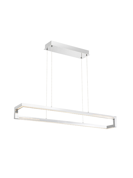 Luminaire suspendu DEL, 33 wats, 3000K, finition chrome