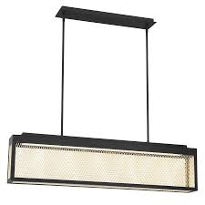 Luminaire suspendu DEL, finition noire et or, 36 watts, 3000K
