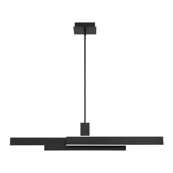 Luminaire suspendu DEL, finition noire mat, 74 watts, 3000K