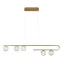 Luminaire suspendu DEL, finition or brossé, 15 watts, 3500K