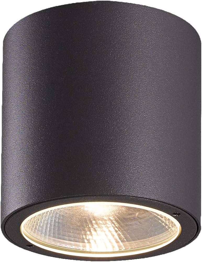 Plafonnier extérieur DEL , 7 watts, 3000K, finition gris graphite