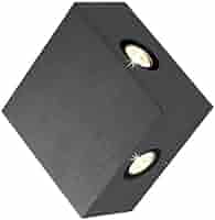 Luminaire extérieur mural, DEL, finition grafite gris, 1 watt, 3000K