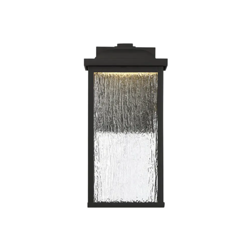 Luminaire mural extérieur DEL, 8 watts, 3000K, finition noire