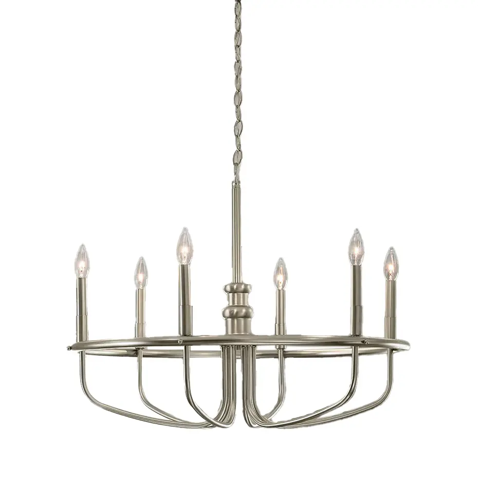 Luminaire suspendu DEL, 60 watts, Finition nickel brossé