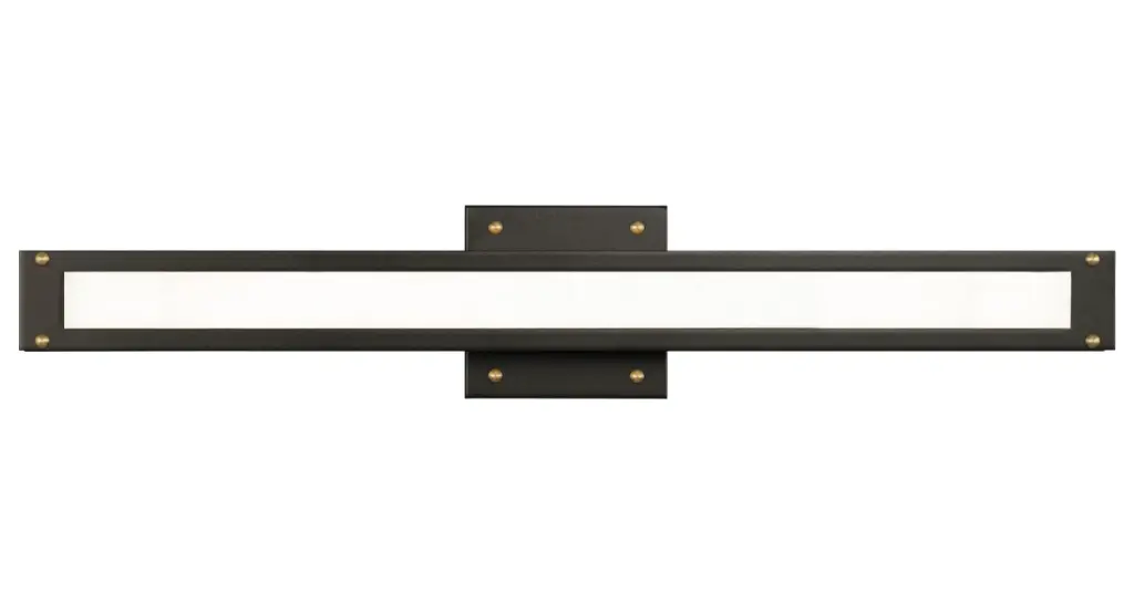 Luminaire mural DEL, finition bronze, 20 watts, 3000K