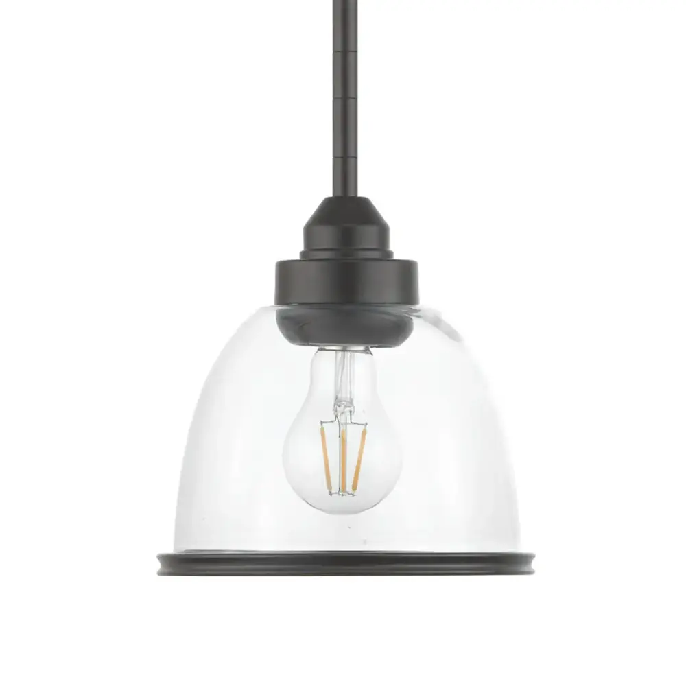 Luminaire suspendu, finition antique bronze, 1 X A19