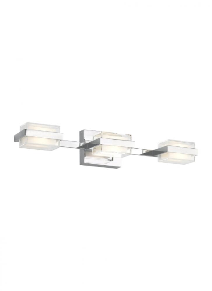 Luminaire mural DEL, finition chrome, 5 watts, 3000K