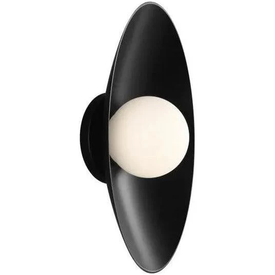 Luminaire mural DEL, finition noire mat, 12,5 watts, 3000K
