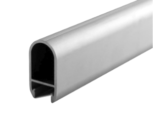 Moulure en aluminium avec diffuseur givré, modèle pour pôle de garde-robe