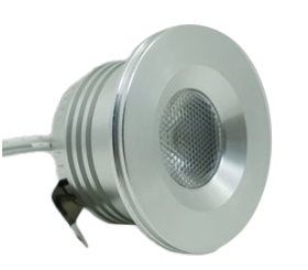 Encastré DEL, 24 volts, 3 watt, sans finition