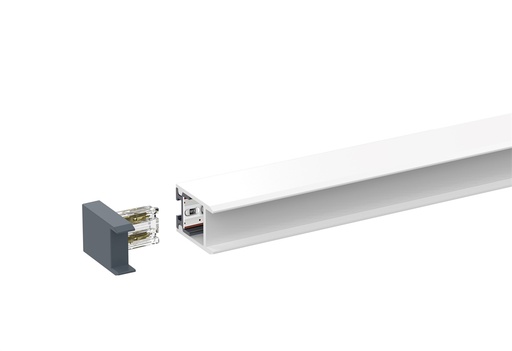 [FLEX-MOUL-1015-24V] Moulure en aluminium avec diffuseur givré, 2.2 watts par pieds, modèle tablette de verre