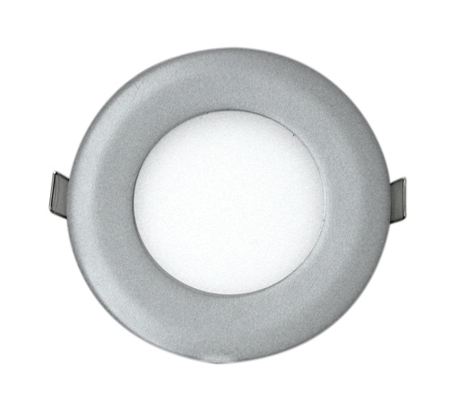 [PAN-121-12V-SL] Encastré DEL mince, finition aluminium, 9 watts, 120 degrés, 12 volts