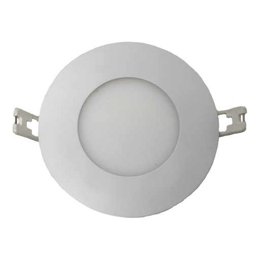 Encastré DEL mince, finition blanche, 9 watts, 120 degrés, 12 volts