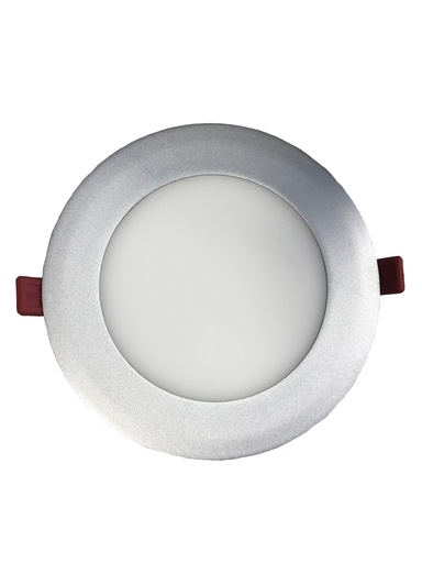 Encastré DEL mince, finition aluminium, 14 watts, 120 degrés, 12 volts