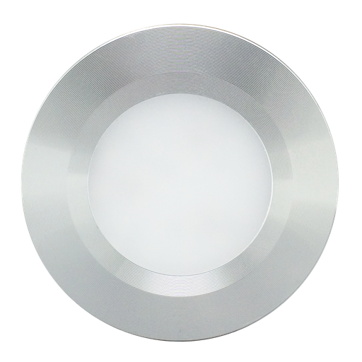 Rondelle série 300, 3 watts, 12 volts, finition aluminium