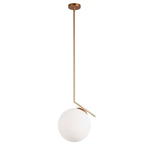 [ORN-141P-GLD] Luminaire suspendu, finition or, 1 X E26
