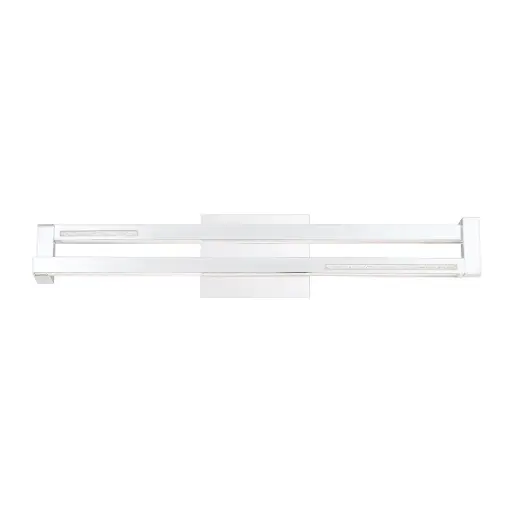 [35729-013] Luminaire mural DEL, finition chrome et cristal, 22 watts, 3000K