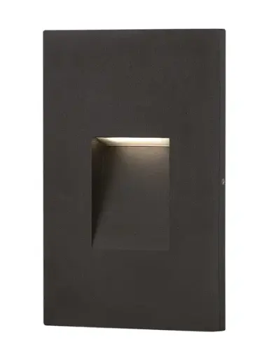 [36051-022] Encastré de marche DEL, finition noire, 2,2 watts, 3000K