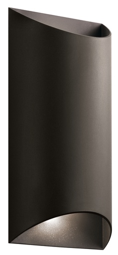 [49279AZTLED] Luminaire mural DEL, finition bronze architectural, 16 watts, 3000K