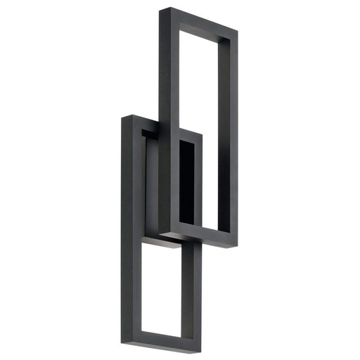 [49803BKTLED-DEMO] Luminaire mural extérieur DEL, finition noire, 25 watts, 3000K