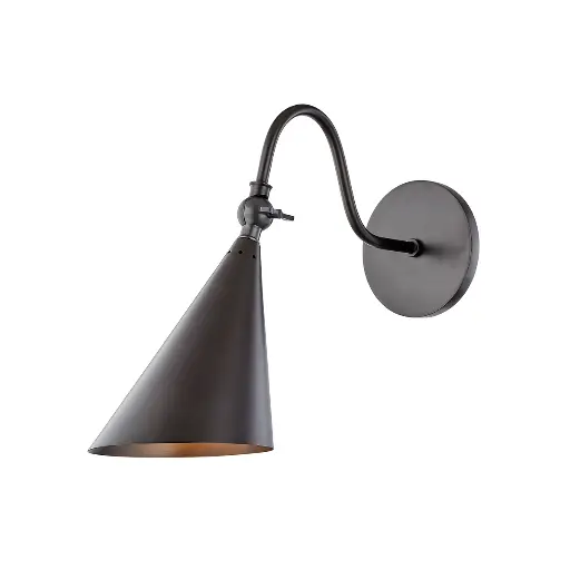 [H285101] Luminaire mural, finition bronze vieilli, 1 X T6